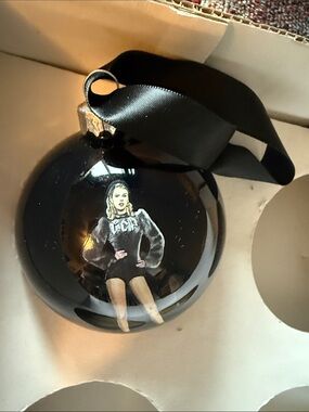 Like New Taylor Swift Reputation Ball Ornament Rep Black Christmas Tree